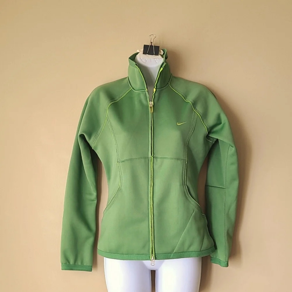 Nike Women's Fleece jacket sz.S(4-6) green